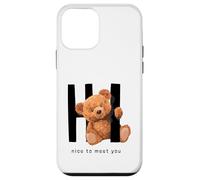 Say Hi Nice to Meet You, Lovely Teddy Bear Graphic Designs Coque pour iPhone 12 Mini