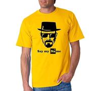 Say my Name Breaking Heisenberg Bad T-shirt à manches courtes - Jaune - L