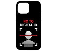 Say No to Digital ID - Freedom & Conservative Face Scan Coque pour iPhone 16 Pro Max