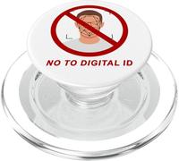 Say No to Digital ID - Freedom & Conservative Face Scan PopSockets PopGrip pour MagSafe
