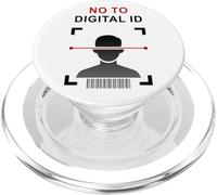 Say No to Digital ID - Freedom & Conservative Face Scan PopSockets PopGrip pour MagSafe