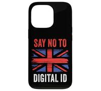 Say No to Digital ID - Freedom & Conservative Grunge Flag UK Coque pour iPhone 13 Pro