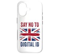Say No to Digital ID - Freedom & Conservative Grunge Flag UK Coque pour iPhone 17
