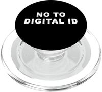 Say No to Digital ID - Freedom & Conservative Minimal Text PopSockets PopGrip pour MagSafe