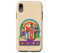 Say No to Hate Sarcastic Retro Vintage Funny Adult Humor Coque pour iPhone XR