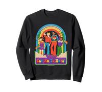 Say No to Hate Sarcastic Retro Vintage Funny Adult Humor Sweatshirt