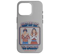 Say No to Sports Sarcastic Retro Vintage Funny Adult Humor Coque pour iPhone 16 Pro
