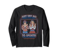 Say No to Sports Sarcastic Retro Vintage Funny Adult Humor Manche Longue