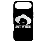 Say When - Wild Western Doc Holliday Cowboy Outlaw Moustache Coque pour iPhone Air