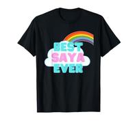Saya - Best Saya Ever - Rainbow Cute Girl Saya T-Shirt