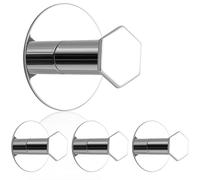 SAYAYO Crochet Adhesif Mural Patère Murale Salle de Bain 4 Pcs Chrome Poli