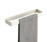 SAYAYO Porte Serviette Mural sans Perçage pour Salle de Bain, Support Serviette Adhésif en Aluminium pour Cuisine Baignoire Lavabo, Blamc 30CM, EGYS24030-300-3M-W