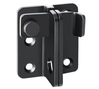 SAYAYO Verrou Porte Exterieur Loquet Porte Interieure, Verrou Portail Coulissante Serrure Volet à Bascule Boulon pour Fenêtre, Placard et Jardin, Noir Mat en Acier Inoxydable, Moyen, EMS3005-B