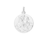 Sayers London Pendentif Médaille de Saint-Georges en Argent 925/1000