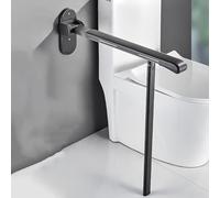 SAYEYBU Barres D'Appui pour Mains Courantes, Support De SéCurité Mural pour Toilettes, Aide-Main AntidéRapante pour Douche, pour Personnes âGéEs Et Personnes HandicapéEs,Gris,with Legs