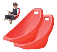 SAYEYBU Chaise à Bascule pour Chambre d'enfant, Chaise De Sol Ergonomique avec Dossier, Chaise De Lecture Sensorielle pour Enfants Autistes, Chaise Oscillante D'IntéRieur,Rouge