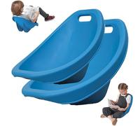 SAYEYBU Chaise à Bascule pour Chambre d'enfant, Chaise De Sol Ergonomique avec Dossier, Chaise De Lecture Sensorielle pour Enfants Autistes, Chaise Oscillante D'IntéRieur,Bleu