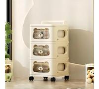 SAYEYBU Commode à Tiroirs pour Chambre d'enfant, Commode De Rangement en Plastique ImperméAble, Meuble De Rangement Robuste à roulettes, pour Couloir, EntréE Et Placards,W35cm,3tier