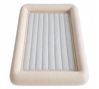 SAYEYBU Drap-Housse à Bordures, Drap-Housse Matelassé à Bordures avec Bords RelevéS, Drap-Housse Amovible, Lavable en Machine Et AntidéRapant, pour Adultes, Enfants,Bleu,150 * 200cm