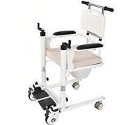 SAYEYBU Fauteuil Roulant éLéVateur, Fauteuil Roulant RéGlable en Hauteur, Fauteuil De Douche Multifonction pour Personnes âGéEs, Chaise De Douche Multifonctionnelle De Chevet,A