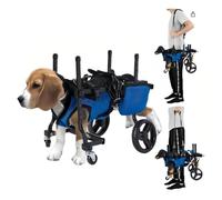 SAYEYBU Fauteuil Roulant pour Pattes ArrièRes, Pieds De Chariot RéGlables, Aide Les Petits Membres PostéRieurs ParalyséS à Retrouver Leur Mobilité,Bleu