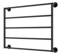 SAYEYBU PréSentoir Autoportant, Rangement Moderne en MéTal pour Rubans, PréSentoir Mural, pour Foulards, ChâLes, Ceintures, Serviettes Et Papier Cadeau,Noir,100cm