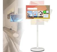 SAYEYBU TéLéViseur Portable, Moniteur Portable à éCran Tactile, avec Support à roulettes, Moniteur Mobile Intelligent à éCran Tactile sans Fil, Moniteur Pivotant à 360°,32in,8G+128G