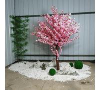 SayfuR 1,5x1,5 m / 4.9x4,9ft Plante de Simulation Rose Plant de Fleur de Cerise Artificielle souhaitant l'arbre Faux Fleur de Soie pêche Arbre intérieur fête du Restaurant de fête