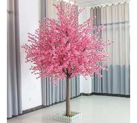 SayfuR 2,5x2m Plante Artificielle Cerisier Arbre Grand plantations en Pot Simulation pêche Fleur intérieure extérieur Home Office de fête de Mariage décoration Jardin 2,5x2,5m / 8.2x8.2ft