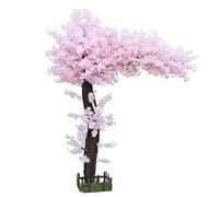 SayfuR Arbres de Fleur de Cerisier artificiels - Arbre de Fleur - Rose Clair - tiges de Bois réelles et Feuilles réalistes répliques de Plante Artificielle Rose - Forme étendue 2,3x2m / 7,5x6,6 Pieds
