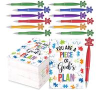 Sayglossy Lot de 30 mini carnets de notes en vrac avec stylos à bille et carnet pour étudiants, enseignants, événements scolaires, fêtes religieuses (catholique)