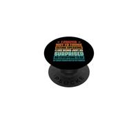 Saying Funny I Prefer Not to Think Before Speaking PopSockets PopGrip Adhésif