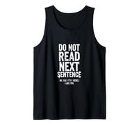 Saying Not Read The Next Sentence Sarcastic Débardeur