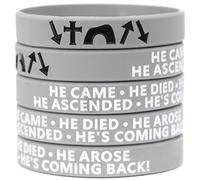 SayitBands Five (5) Bracelets He Came Died Arose Ascended Coming Back