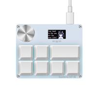 SAYODEVICE K07-HE Clavier macro à déclenchement rapide effet Hall Effect Music Rhythm Clavier avec commutateurs linéaires magnétiques pour OSU et Geometry Dash SDVX DJMAX