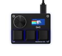 SAYODEVICE O3C Clavier à Effet Hall à déclenchement Rapide pour OSU et Geometry Dash Rhythm Game Macro Clavier avec commutateurs linéaires magnétiques (Noir, Interrupteur Rose Outemu)