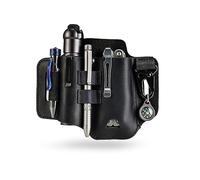 Sayram ST1/ST2 Étui en cuir multi-outils avec porte-clés, organisateur de ceinture EDC, étui à couteaux pour Leatherman outils, lampe de poche, organisateur de sac EDC pour homme