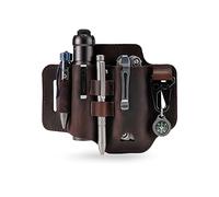 Sayram ST1/ST2 Étui en cuir multi-outils avec porte-clés, organisateur de ceinture EDC, étui à couteaux pour Leatherman outils, lampe de poche, organisateur de sac EDC pour homme