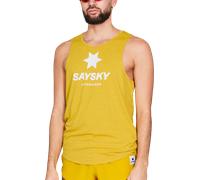 Saysky Logo Combat Pro Singlet Débardeurs S Jaune