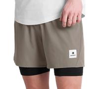 Saysky Pace 2 in 1 Shorts 5'' Shorts S Argent