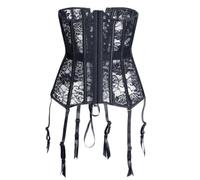 SAYTAK Nappe Corsets sous-Poitrine Sexy avec Corsets et Bustiers Respirants Grande Taille for Femmes(L)
