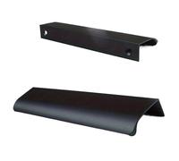 SAYTAK Poignée d’Armoire de Cuisine Poignée de porte en aluminium for tiroir caché de cuisine, 4 pièces, poignée noire, poignée noire for armoire(120mm)