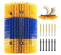 Sayutie Grande brosse à gratter pour bétail - Grande brosse à gratter pour vache - Outil de massage et de toilettage - Avec 12 vis pour chevaux, chèvres, bovins, vaches, moutons, cochons (1 paquet)