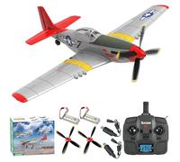SAYZON P51D Mustang Avion RC 5 canaux 3D/6G Avion Télécommandé pour Adultes et débutants brushless 2,4 GHz Avion Acrobatique à Ailes Fixes, Hélices et Batterie de Rechange Incluses