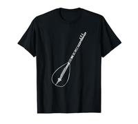 Saz Baglama Instrument Traditionnel Turc Guitare Turque T-Shirt Graphique avec Valeur