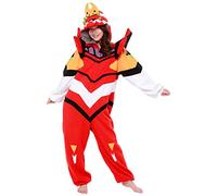 SAZAC Kigurumi Evangelion Unit-02 Eva-02 Combinaison Combinaison Halloween Costume Adulte Rouge, Rouge, Adult One-Size-Fits-All