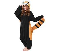 SAZAC Panda Rouge Onesie Costumes de Déguisements Kigurumi Kigurumi | Halloween & Carnaval | pour Enfants et Adultes | XL (170 - 195 cm)