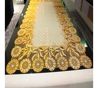 SAZDFY Nappe Broderie Creux PVC Transparent Eau Nappe antitache pour Table Basse Dîners Indoor Nappe de Dentelle-C 60x120cm(24x47)