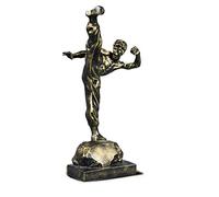 SAZDFY Sculpture de Bruce Lee Kung Fu, Figurine créative Moderne décor à la Maison, Statue de Figure à la Main pour Le décor de Bureau