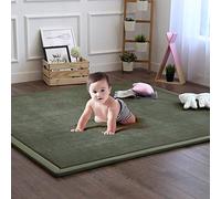 SAZDFY Tapis de Jeu pour bébé en Mousse à mémoire de Forme épaissie, Grand Tapis en Velours